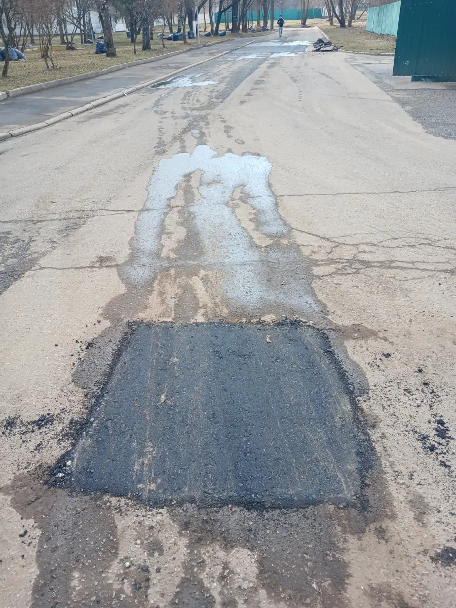 Ямочный ремонт на Ленинградском шоссе